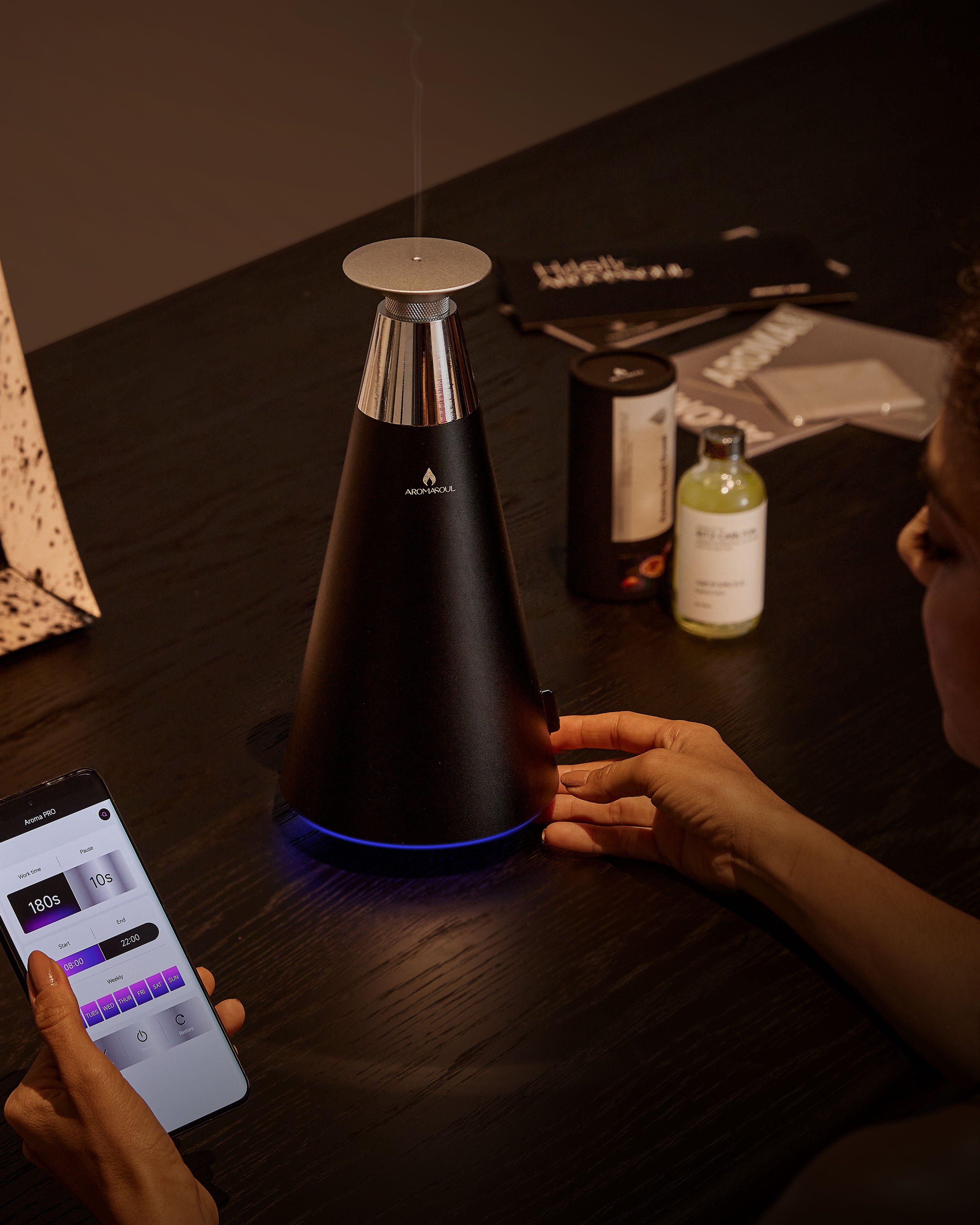 BLACK i7 Waterless Essential Oil Diffuser
