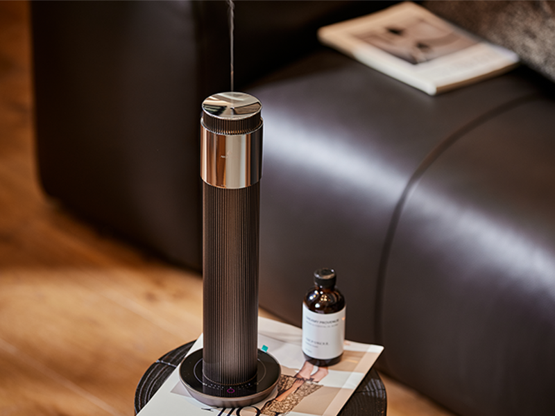 Waterless Scent Diffuser Starter - 1000 Sq Ft. Coverage, Cordless Rechargeable Hotel Collection Diffuser, Included 120ml Fragrance Essential Oils,APP-Controlled, air diffusers for Home