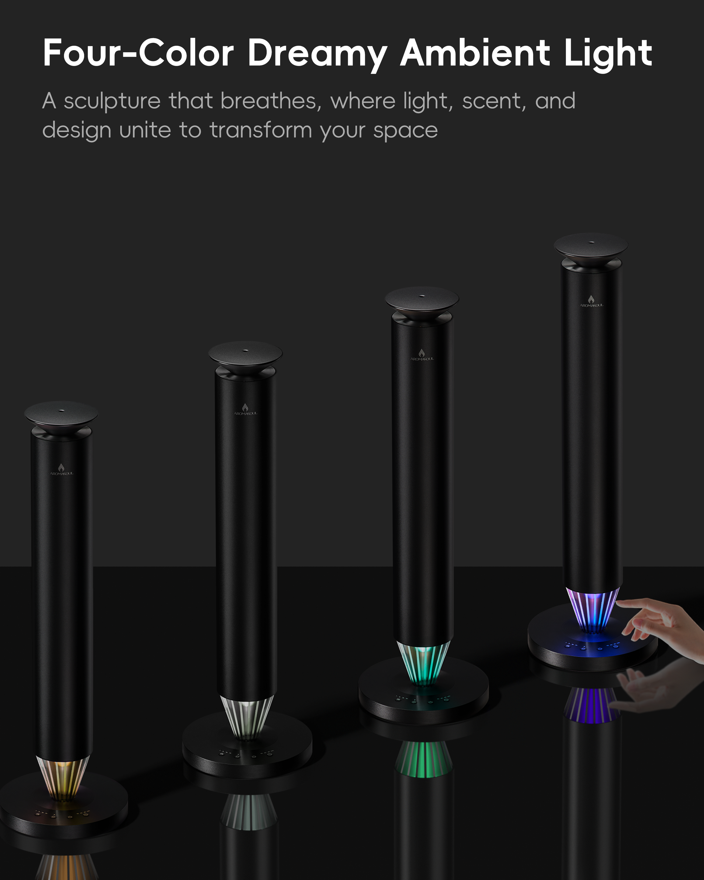 AROMASOUL Diffuser V900S Black - AROMASOUL