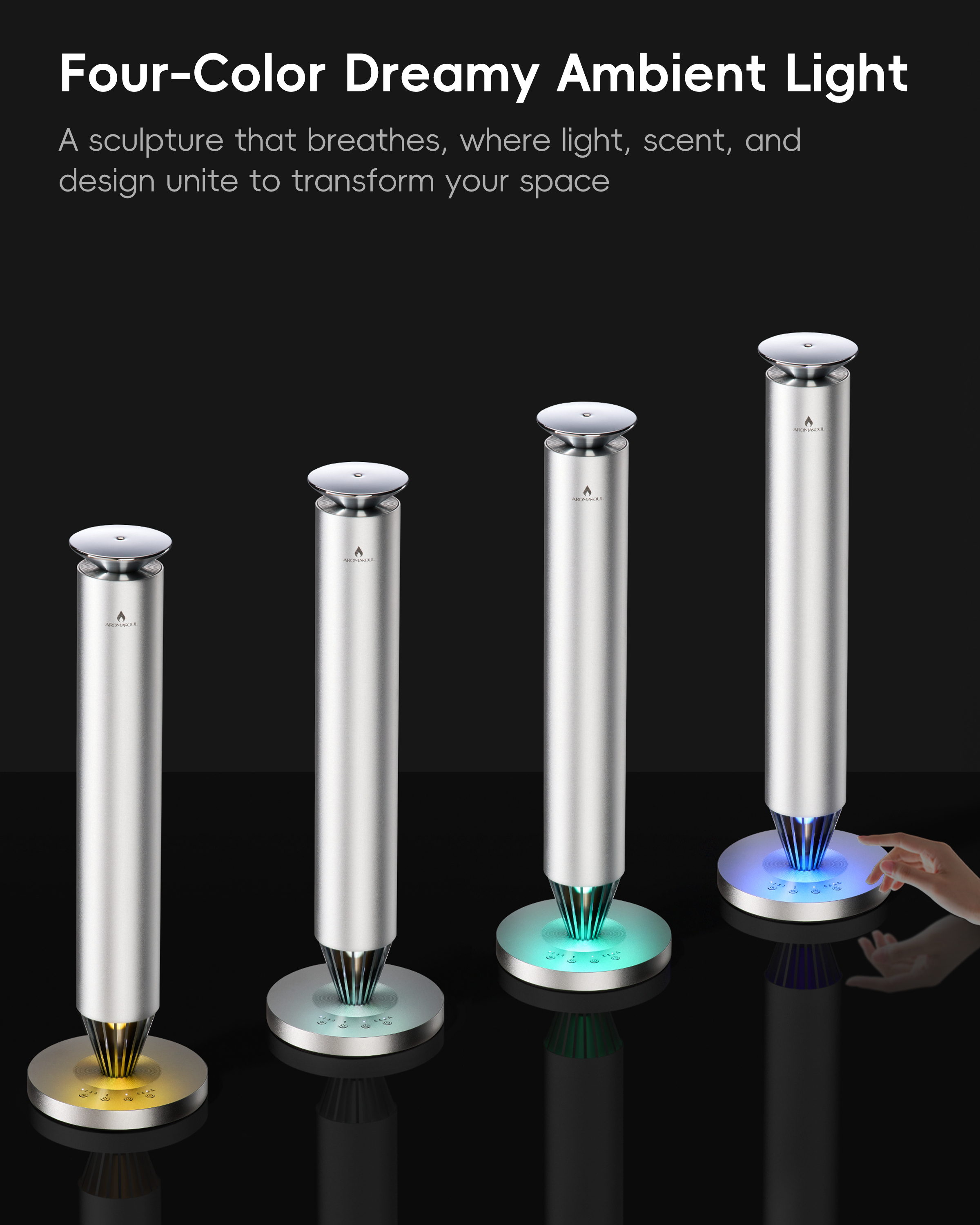 AROMASOUL Diffuser V900S Silver - AROMASOUL