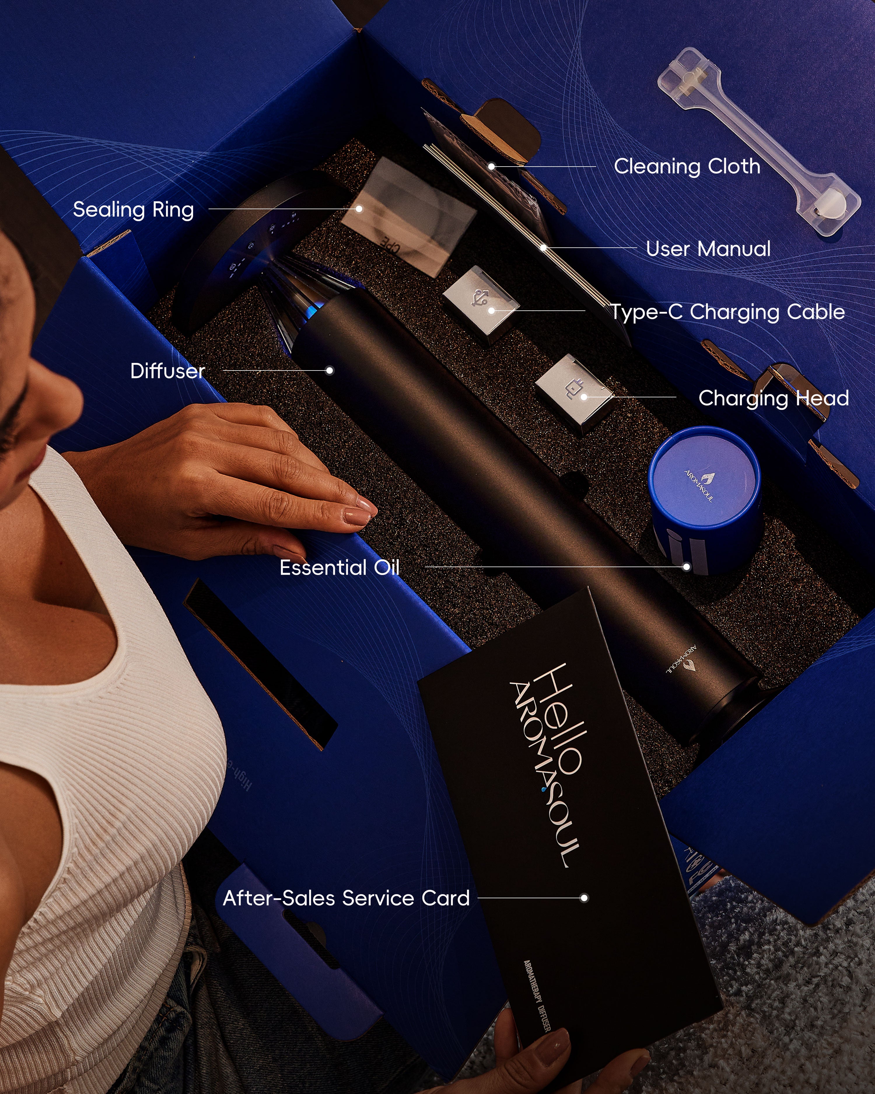 AROMASOUL Diffuser V900S Black - AROMASOUL