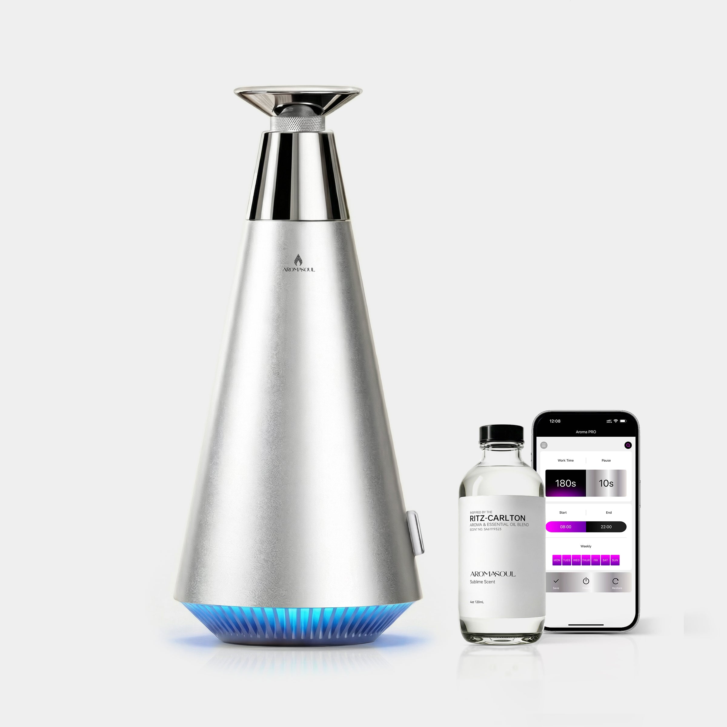 AROMASOUL Diffuser i7 Silver - AROMASOUL