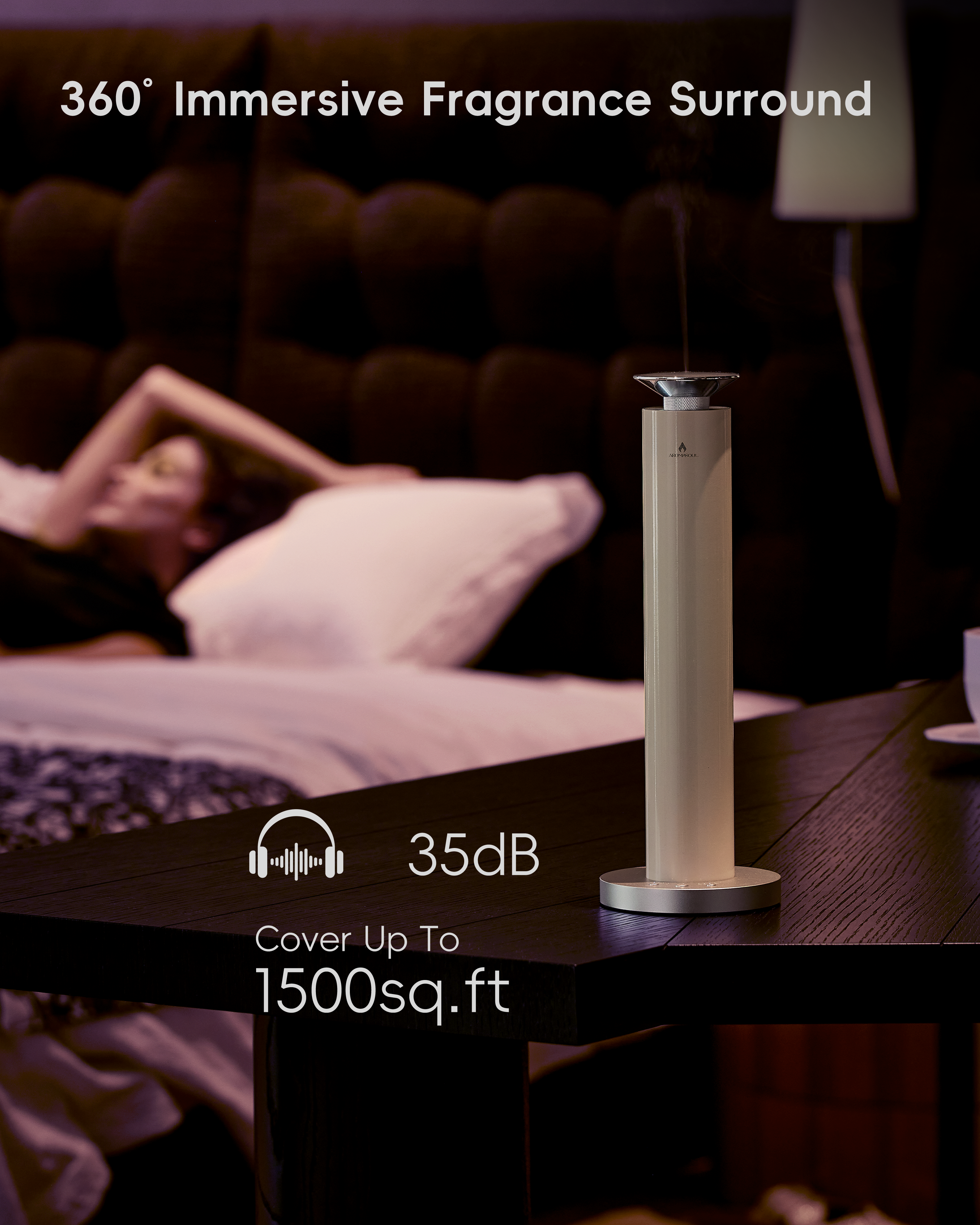 AROMASOUL Diffuser A900S in Cream - AROMASOUL