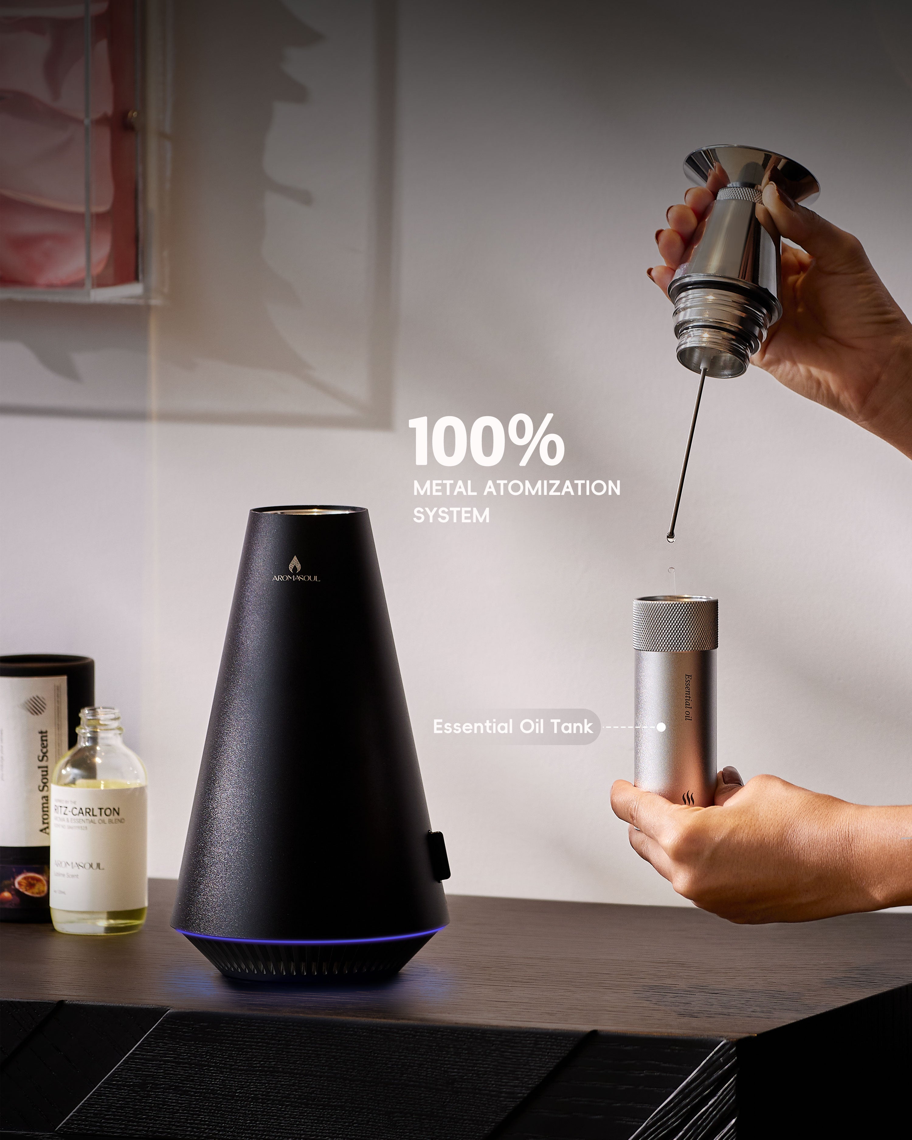 BLACK i7 Waterless Essential Oil Diffuser