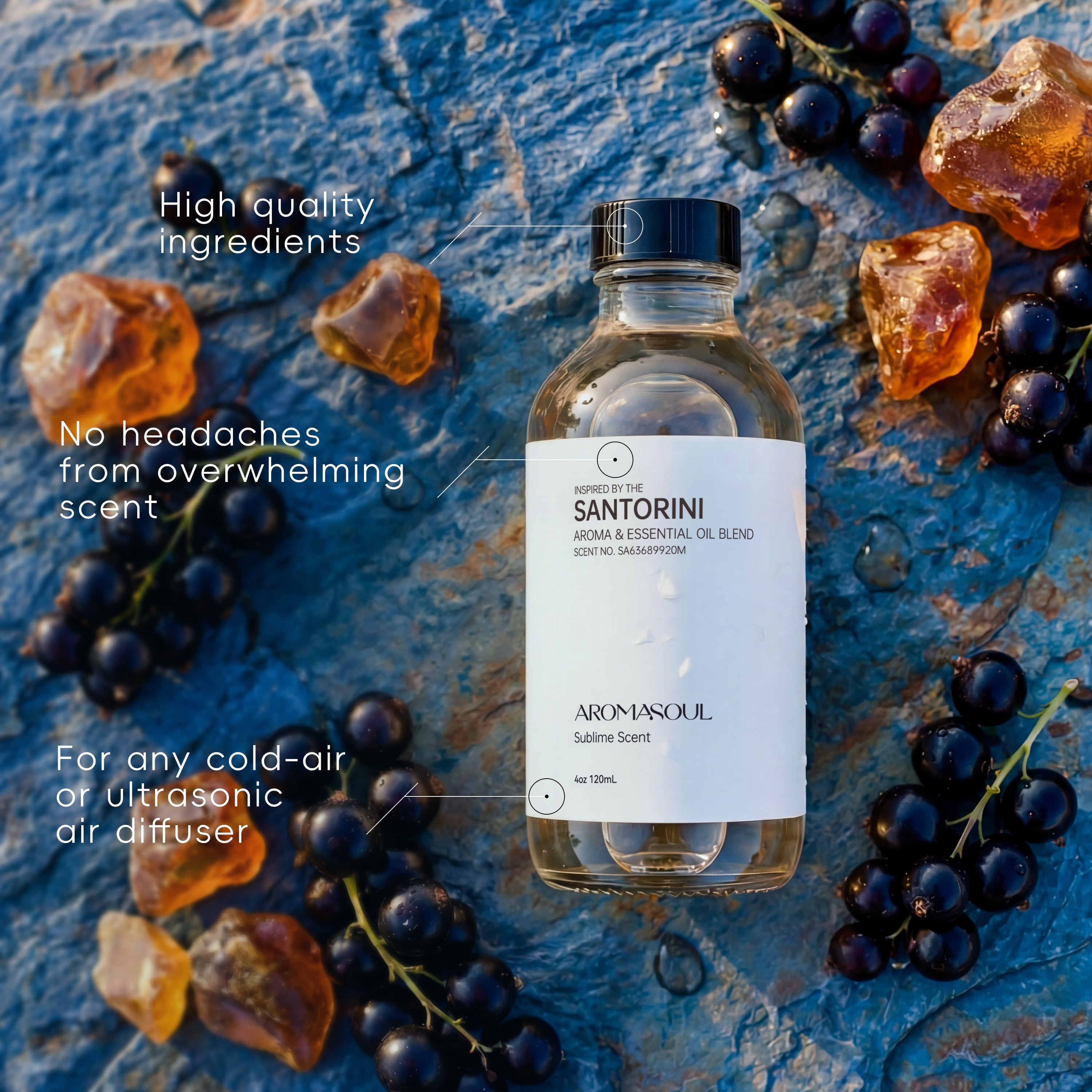 Essential Oil Inspired by Santorini - AROMASOUL