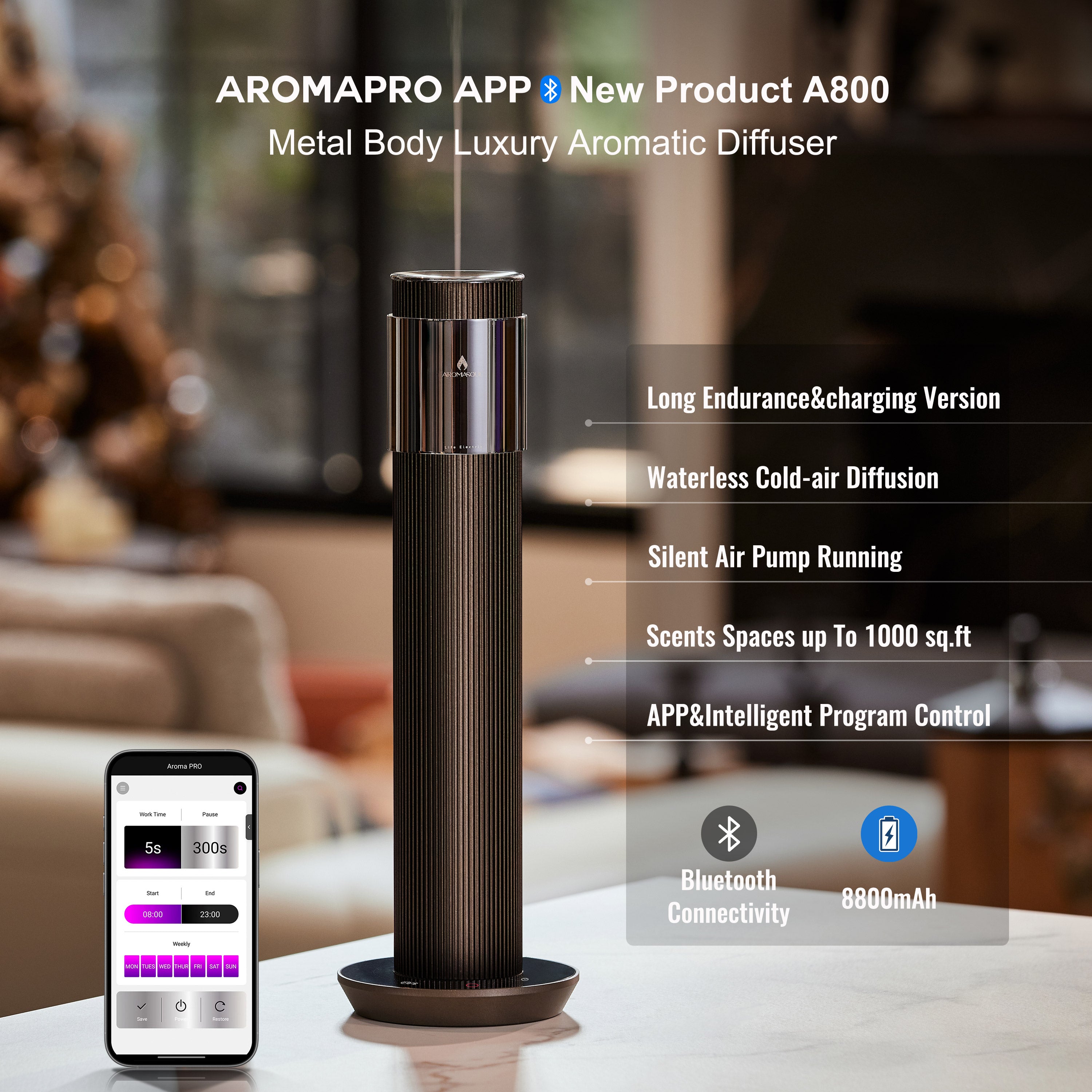 AROMASOUL Diffuser A800 - AROMASOUL